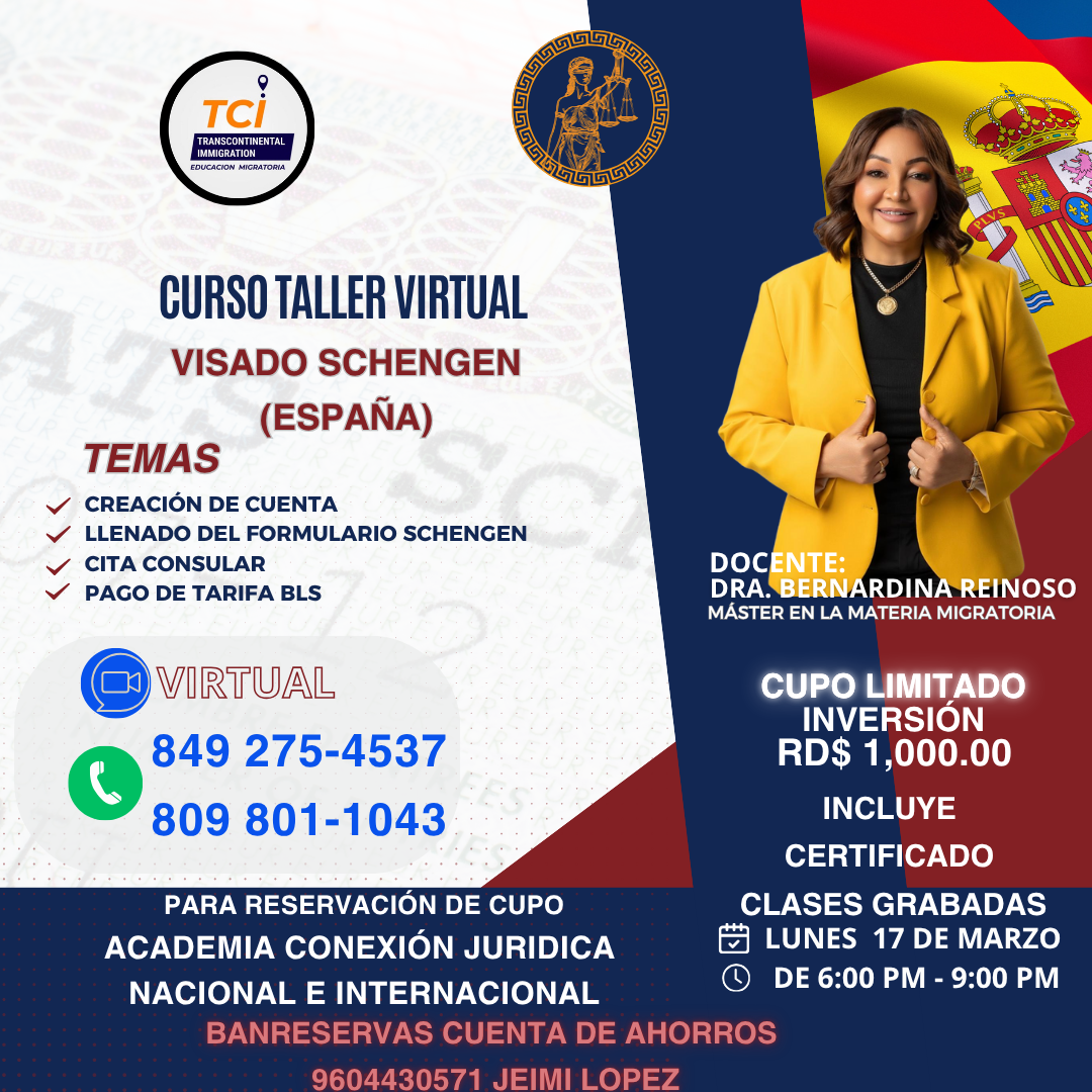 Con gran éxito Concluye nuestro Curso Taller Virtual Práctico: Especialización en Tramitación de Visados Schengen para España